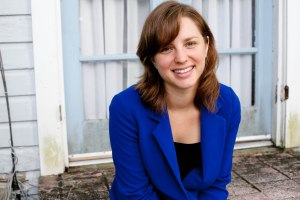 Monica on Jack's steps