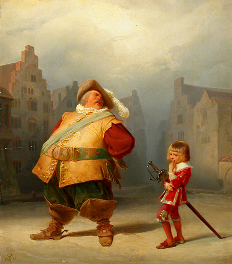 Adolf_Schrödter_Falstaff_und_sein_Page