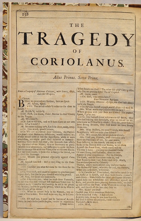 Coriolanus Folio