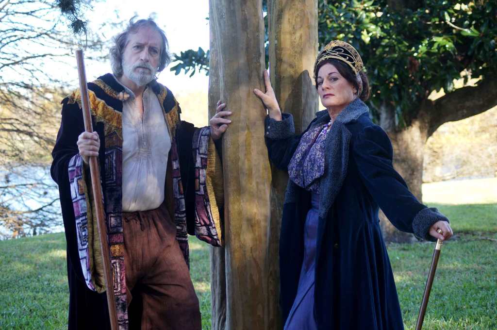 Greg Thornton (Prospero) and Lisa Wolpe (Antonia) star in Orlando Shakespeare Theater’s production of William Shakespeare's The Tempest. (Photo by Luke Evans.)