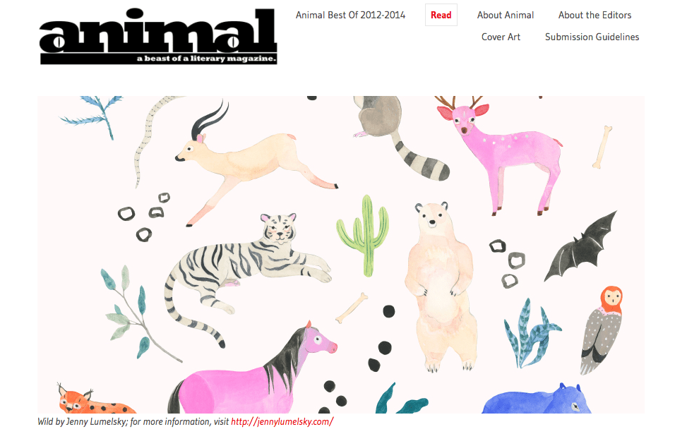 Animal A Beast of a Literary Magazine