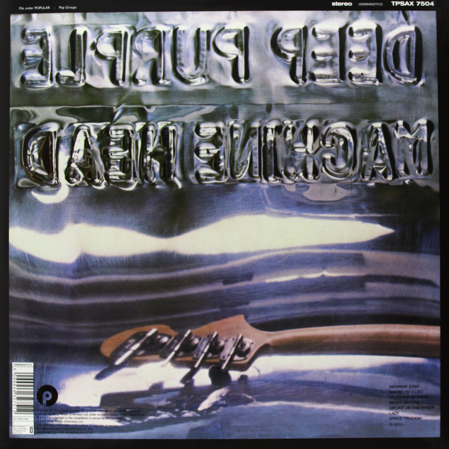 Deep Purple Machine Head back