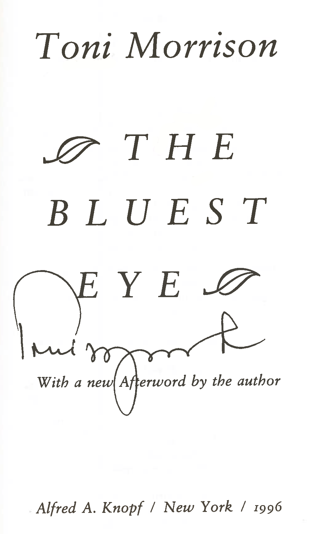 The Bluest Eye
